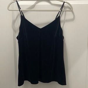 Black velvet tank.